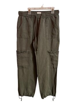 Nicole Miller Olive Cargo Drawstring Capris